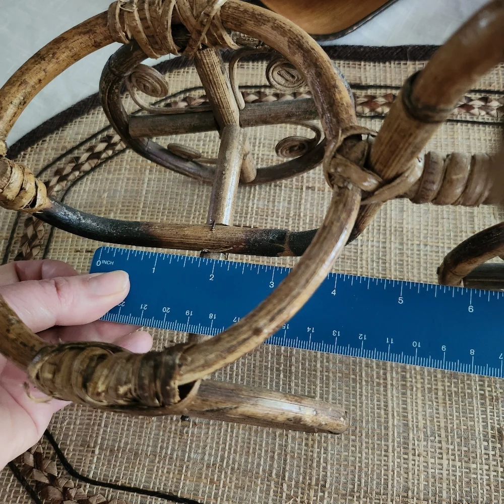VTG Plant Holder Ratan Wicker Bicycle